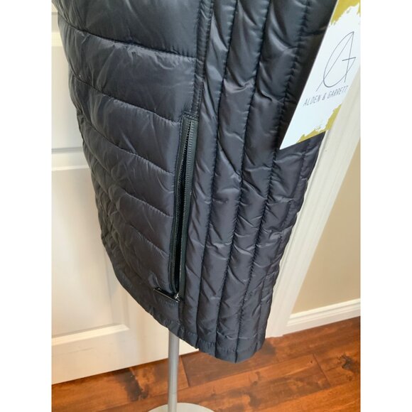 Zara Man Dark Gray Puffer Zip-Up Vest, Size Large - Picture 5 of 8